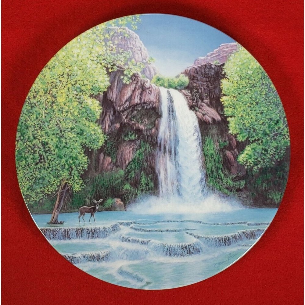 Nature's Legacy Series Plate "Redwalls of Havasu Canyon" by W.S.George MIB+COA